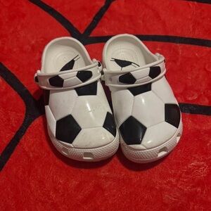 Kids Soccer-Themed Clogs